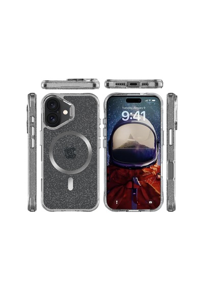Bix Apple Uyumlu iPhone 16 Magsafe Simli Kılıf Shock Pocket Darbe Emici Teknolojili Çizilmeye Dayanıklı