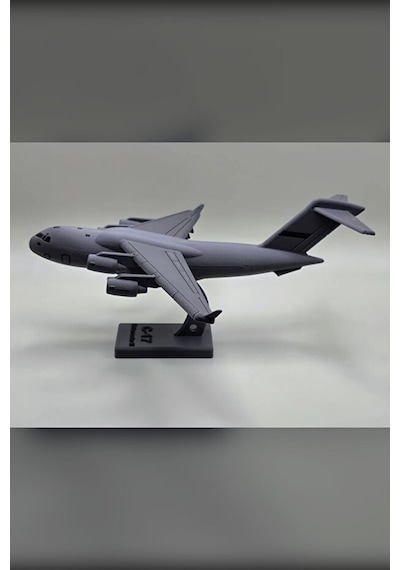 C-17 Askeri Kargo Uçağı Maket Kit Kart - Estetik Dekoratif Uçak Figürü Ve Puzzle Oyuncak