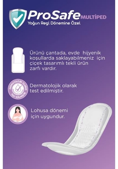 Prosafe Multiped Yoğun Regl Dönemine Özel Medium 10 Lu