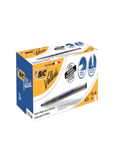 Bic Tahta Kalemi Yuvarlak Uçlu Velleda Mavi 1721 06 Çok Renkli