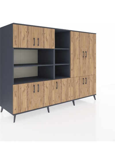 Kronos Dolap 14 Raflı 9 Kapaklı 220x59x163 Antrasit-çam/antrasit Atlas Çam/antrasıt - Antrasıt Kronos Dolap 14 Raflı 9 Kapaklı 220x59x163 Antrasit-çam/antrasit Atlas Çam/antrasıt - Antrasıt