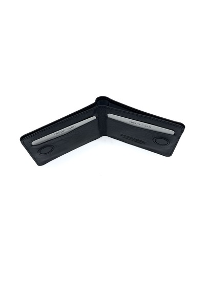 Bons Hakiki Deri Erkek Cüzdan - Minimalist Kartlık Ve Cüzdan - Siyah