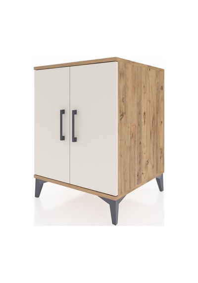 Kronos Komodin Tek Raflı 2 Kapaklı 60x59x80 Çam-aytaşı Atlas Çam