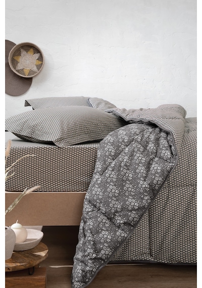 Yataş Bedding Mix&Match Thalia Tek Kişilik Yorgan - Antrasit