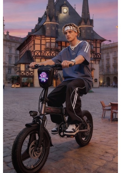 Led Işıklı Akıllı Scooter Çantası - Sct-4 Siyah