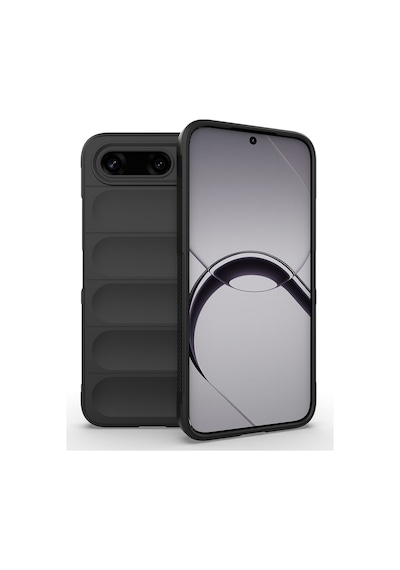 Maks Technology Tecno Spark 50 5g Kılıf Esnek Tpu Oyuklu Arka Yüzey Tasarımlı Mkst Etnik Silikon Kapak - Siyah