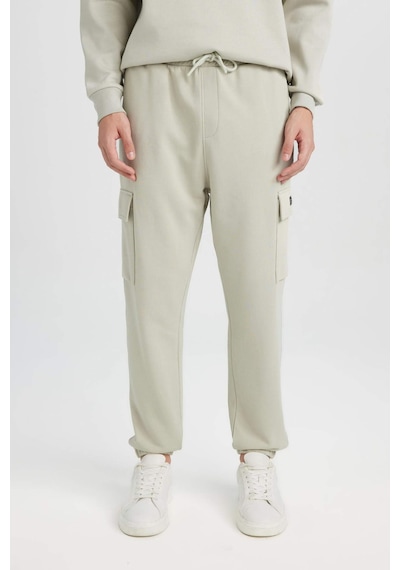 DeFacto Regular Fit Jogger Eşofman Altı Basic Düz Kargo Cepli Lastikli Paça D5252AX25SPKH494