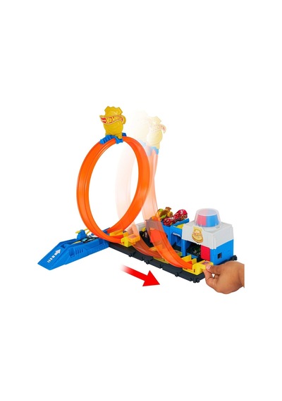 Jbm71 Hot Wheels Polis İstasyonu Oyun Seti - 1 Adet - Grsy-897004 Çok Renkli