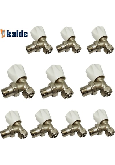 KALDE KÖŞE RADYATÖR VANASI 1/2 HAFİF TİP PEX VANA 1 KOLİ 50 ADET