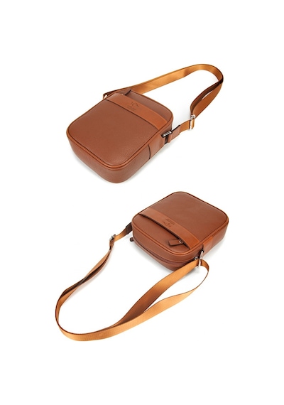 Unisex Çanta Postacı Hakiki Deri Taba Kangaroo Kıngdom 8875-T