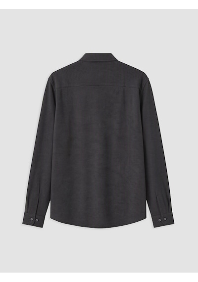 Lcw Vision Antrasit Slim Fit Dokulu Erkek Gömlek