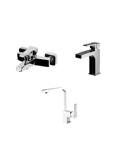 Lavabo, Banyo Ve Evye İçin Batarya Seti İle Modern Tasarım Altın