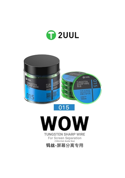 2uul Ws-015 Tungsten Keskin Ekran Ayırma Teli 0,015 Mm