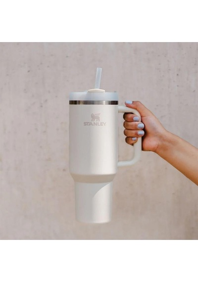 Stanley Quencher H2.o Flowstate Tumbler Pipetli Termos Bardak 1.18 Lt Cream Tonal
