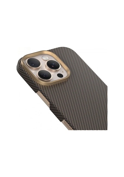 Mr. Gorilla Apple iPhone 16 Pro Uyumlu Aramid Karbon Fiber Serigrafi Baskı Magsafe Özellikli Kılıf