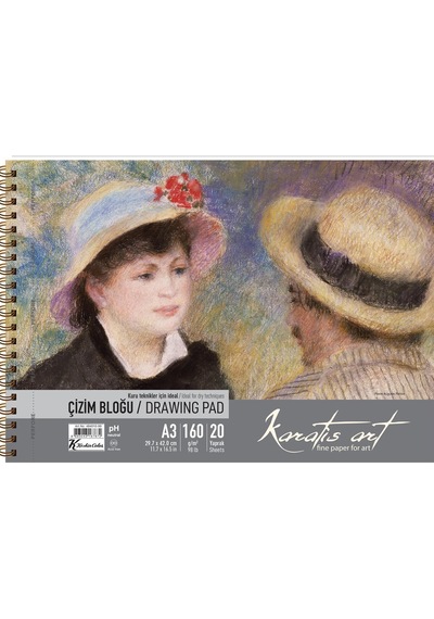 Karatis Çizim Blok Spiralli Art 160 Gr A3 20 Yp 484010-99