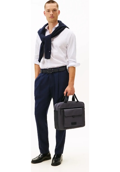 Tommy Hilfiger Th Seasonal Computer, Pa7 Siyah Erkek Laptop Çantası