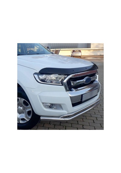 Ford Ranger 2015 Ve Sonrası Uyumlu Kaput Rüzgarlığı Ön Kaput Koruma Abs Parlak Siyah