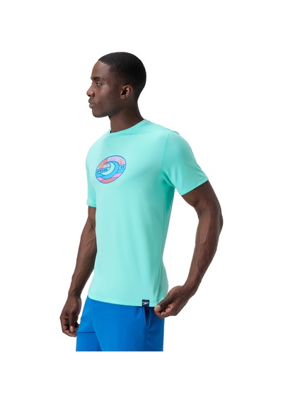 Speedo Ss Graphic Erkek Yüzücü Tişört Mavi