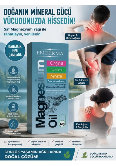 Enderma Magnezyum Mineralli Vücut Spreyi Yağı 100 Ml Ve Hediye Tiger Balm 20ml Krem