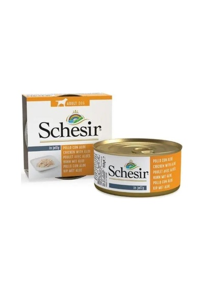 Schesir Jelly Tavuk Fileto Ve Aloe Vera Jöle İçinde Yetişkin Köpek Konservesi 150 Gr