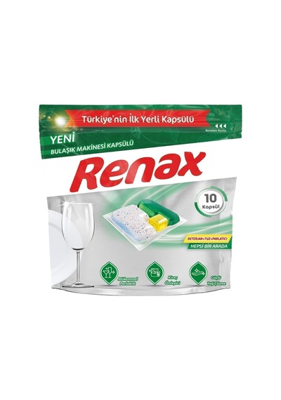 Bulaşık Makinesi Kapsül Deterjanı 10 Kapsül