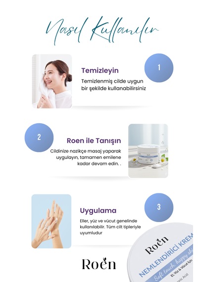 Yoğun Nemlendirici Krem, Hyaluronik Asit, Panthenol, 72 Saat Etkili Nemlendirici Kremi 100 Ml