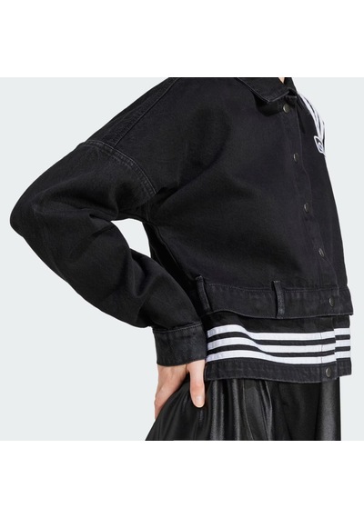 Trublc Adidas Kadın Günlük Eşofman Üstü Adibreak Denim Two-ın-one Track Top Jj3095 Siyah