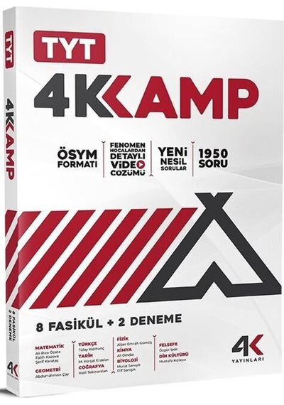 4K YAYINLARI TYT KAMP DENEME