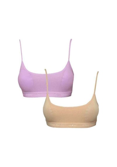 Pedli İp Askılı Pembe Ve Ten Rengi Büstiyer 2 Adet Beden: L-xl Diğer
