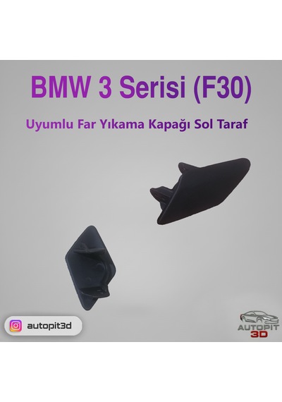 Bmw 3 Serisi F30 2012-2014 Uyumlu Sol Far Yıkama Kapağı