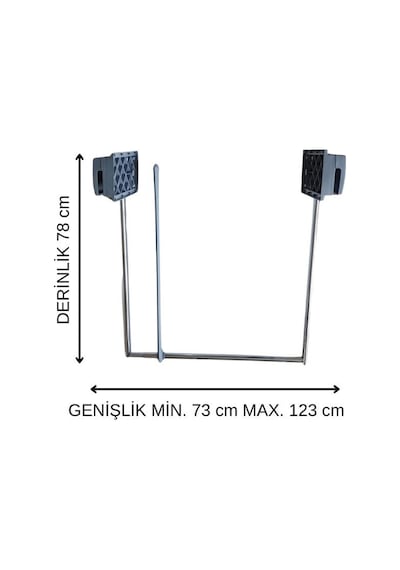 Pyramith G-9201 Gri Gardrop Asansörü Gri