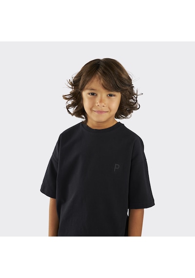Unisex Çocuk Kısa Kollu Siyah Tişört Çok Renkli 9931BK05001
