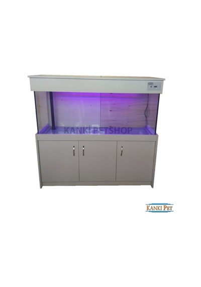 Kanki Pet 150 CM Mobilyalı Sumplı Lüks Akvaryum Kumandalı Led