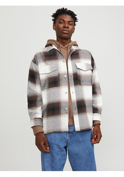 Jack & Jones Jack Jones Jared Check Overshırt Erkek Gömlek 12246825 001