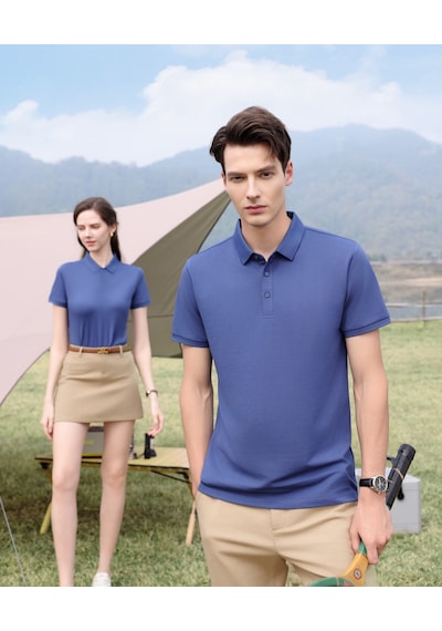 New Performance.arw5003.serintutan-antibakteriyel-yüksek Kalite.düğmeli Polo T.shirt Denim