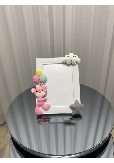 Şeker Pembe Ayıcıklı Bebek Odası Çerçeve