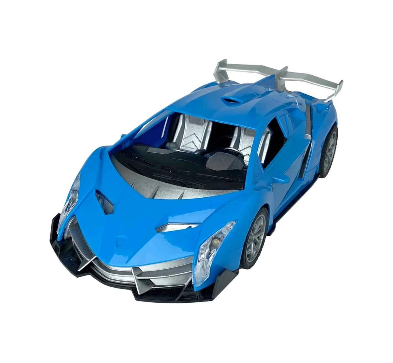 1:18 Ölçek Usb Şarjlı Işıklı Fonksiyonel Mavi Lambo Oyuncak Araç Çok Renkli