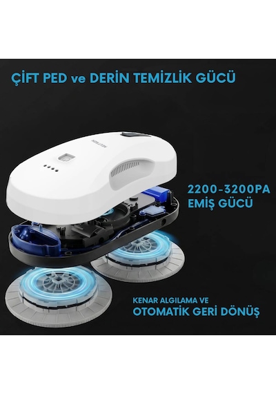 NEUTRON Akıllı Otomatik Cam Temizleme Robotu, Yüksek Tutuş Gücüne Sahip Cam Temizleme Robotu