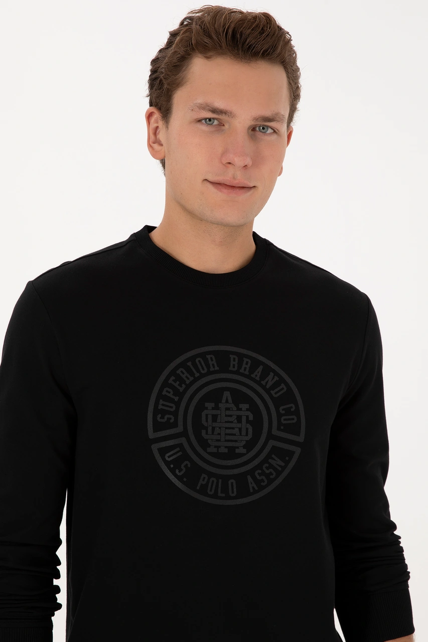 U.s. Polo Assn. Erkek Siyah Sweatshirt 50324788-vr046 Siyah