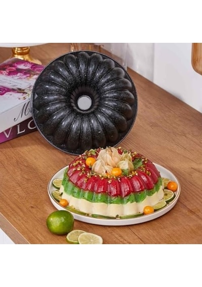 Ayrex Döküm Gövdeli 24cm Granit Kaplama Dilimli Kek Kalıbı Dilimli Kek Kalıbı Döküm Kek Kalıbı Granit Kek Kal Diğer