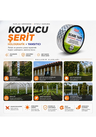 Repel Br 02 Holografik Reflektör Kuş Kovucu Şerit