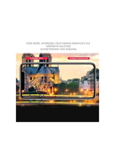 Apple Uyumlu Apple Uyumlu iPhone 13 Kırılmaz Cam Özel Kesim Hydrogel Film