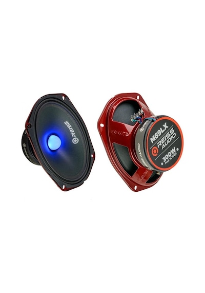 Reıss Audıo Rs-m69lx Oto Midrange Oval 6x9 Inç Rgb Ledli 300w Kapaklı 2li Hoparlör
