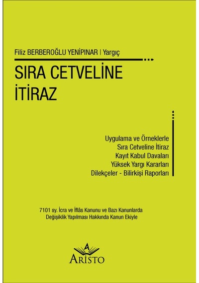 Sıra Cetveline İtiraz N11.3409