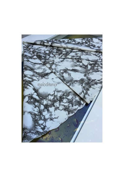 Astarlı Kaymaz Mermer Desen Silinebilir Pvc Muşamba Yuvarlak Masa Örtüsü 138 138 Cm