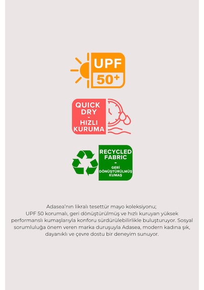 Adasea Uv Korumalı Boncuk Detay Likralı Sıfır Kol Yarı Kapalı Mayo 1626 Siyah03
