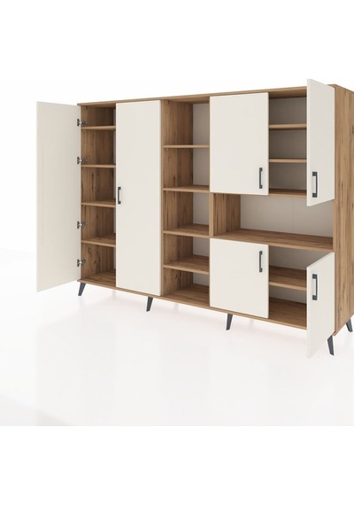 Hyperion Dolap 13 Raflı 6 Kapaklı 220x44x163 Çam-aytaşı/çam Aytası/atlas Çam - Atlas Çam Hyperion Dolap 13 Raflı 6 Kapaklı 220x44x163 Çam-aytaşı/çam Aytası/atlas Çam - Atlas Çam