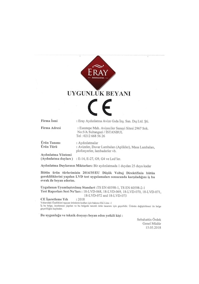 Eray Aydınlatma 984-6 Led 6 Lı Avize