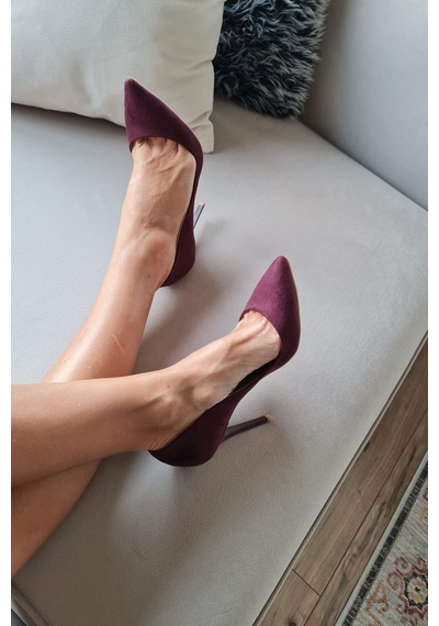 001 200 Topukla Kadın 10 Cm Topuklu Klasik Sivri Burun Stiletto 001
